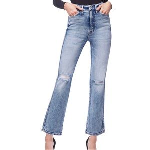 Good American - Good Curve High Waist Ankle Straight Leg size 32/14